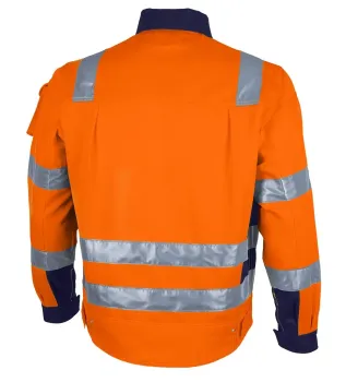Warnschutz Bundjacke Qualitex PRO WS warnorange/marine